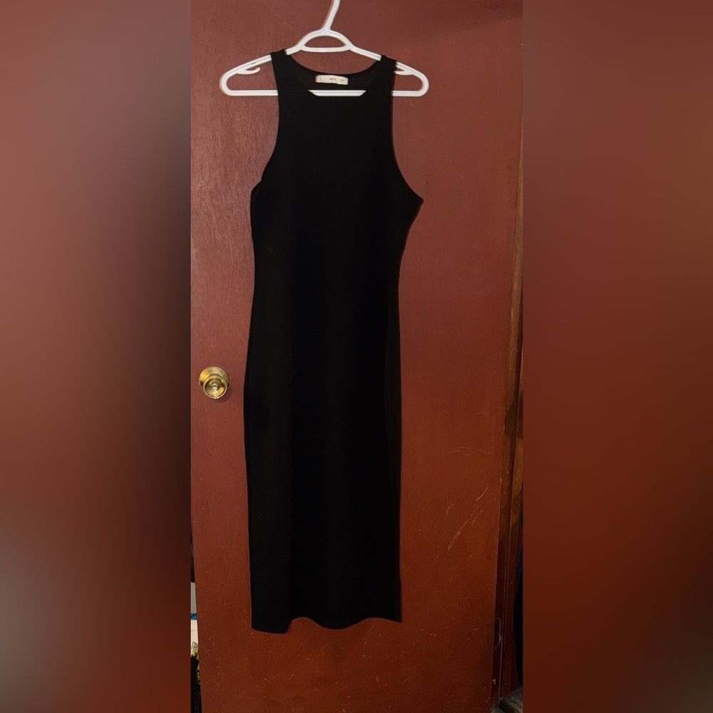 Mango Black Midi Dress